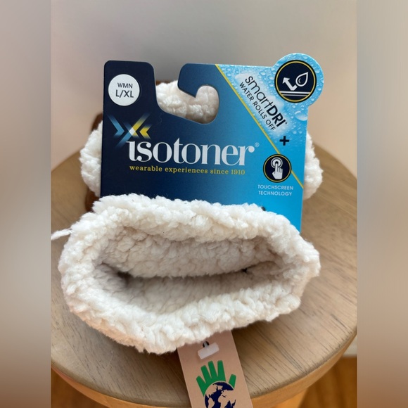 NWT Isotoner Women’s Microsuede Gloves with smarTouch, cognac, size large/XL - Picture 8 of 11